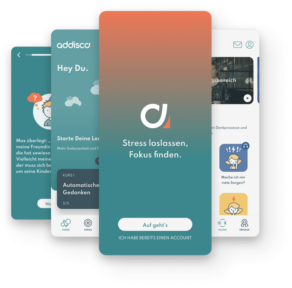 Stress abbauen mit der addisca App